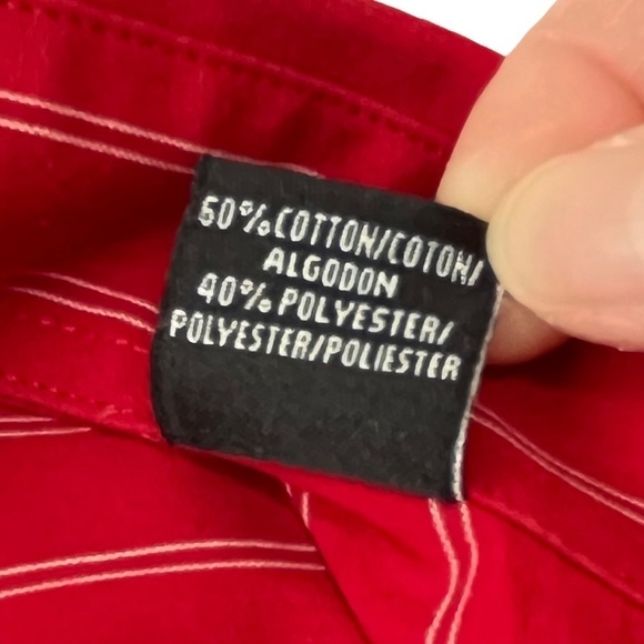 University of Alabama Antigua Red Striped Button-down Shirt Size Medium - Picture 11 of 13